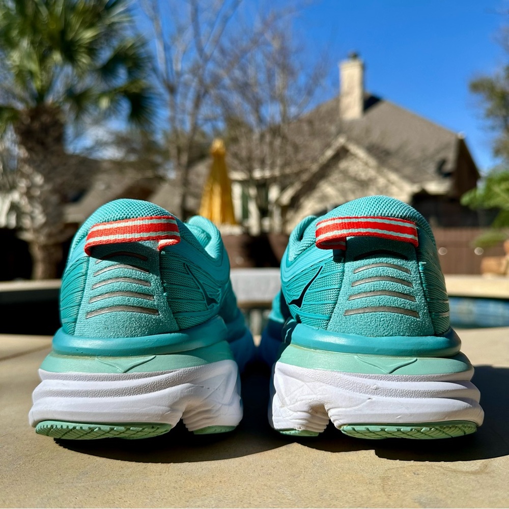 Hoka One One Bondi 7 Aquarelle Blue - Size 8.5D Women’s (1110531-AEBL) - Picture 6 of 8